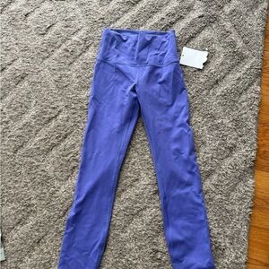 Purple High-Waisted Leggings